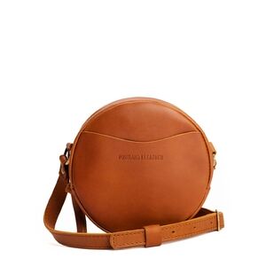 Portland Leather Circle Crossbody Small